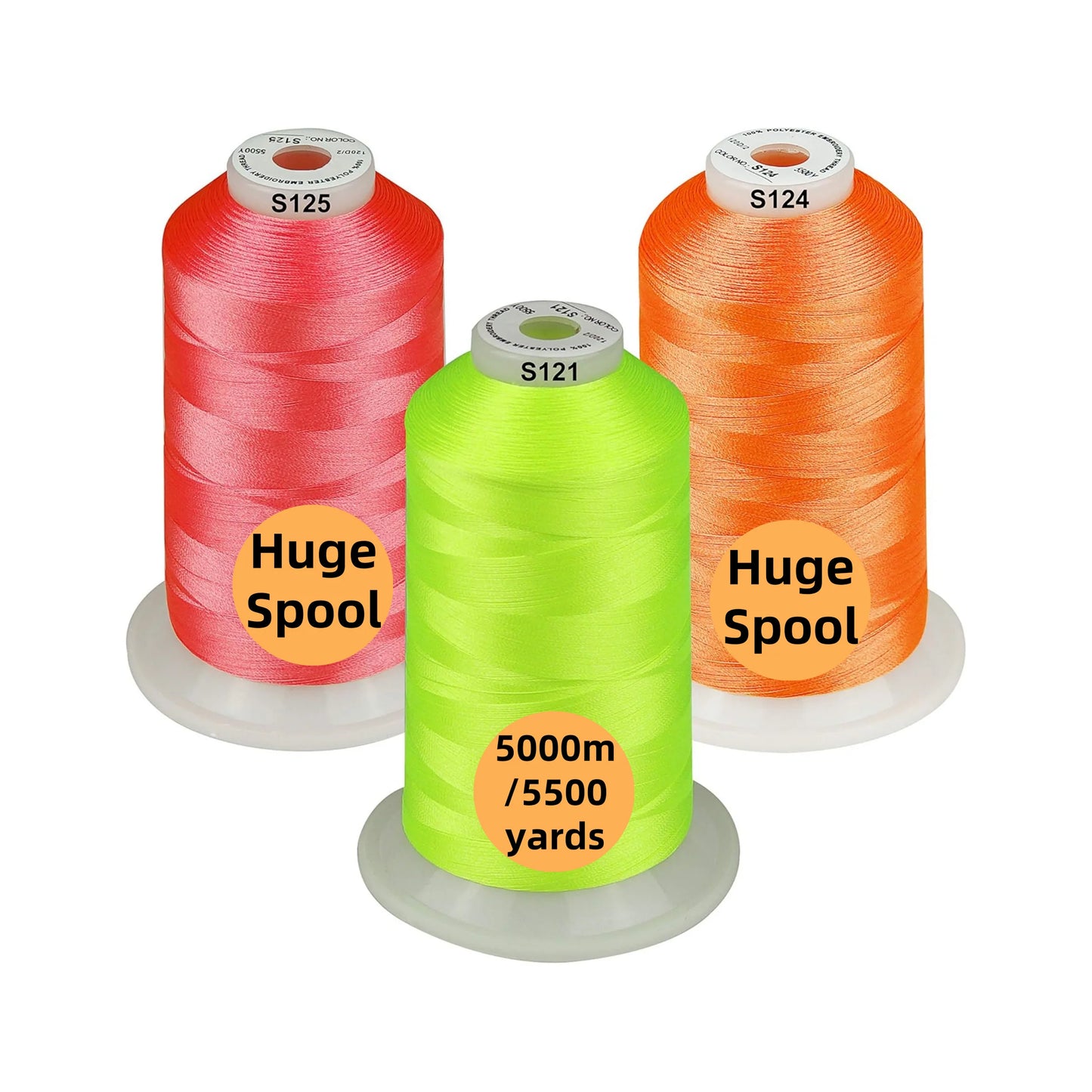 Set Ață De Brodat 3 Bobine - 5000 m, Opțiuni Multiple De Culori