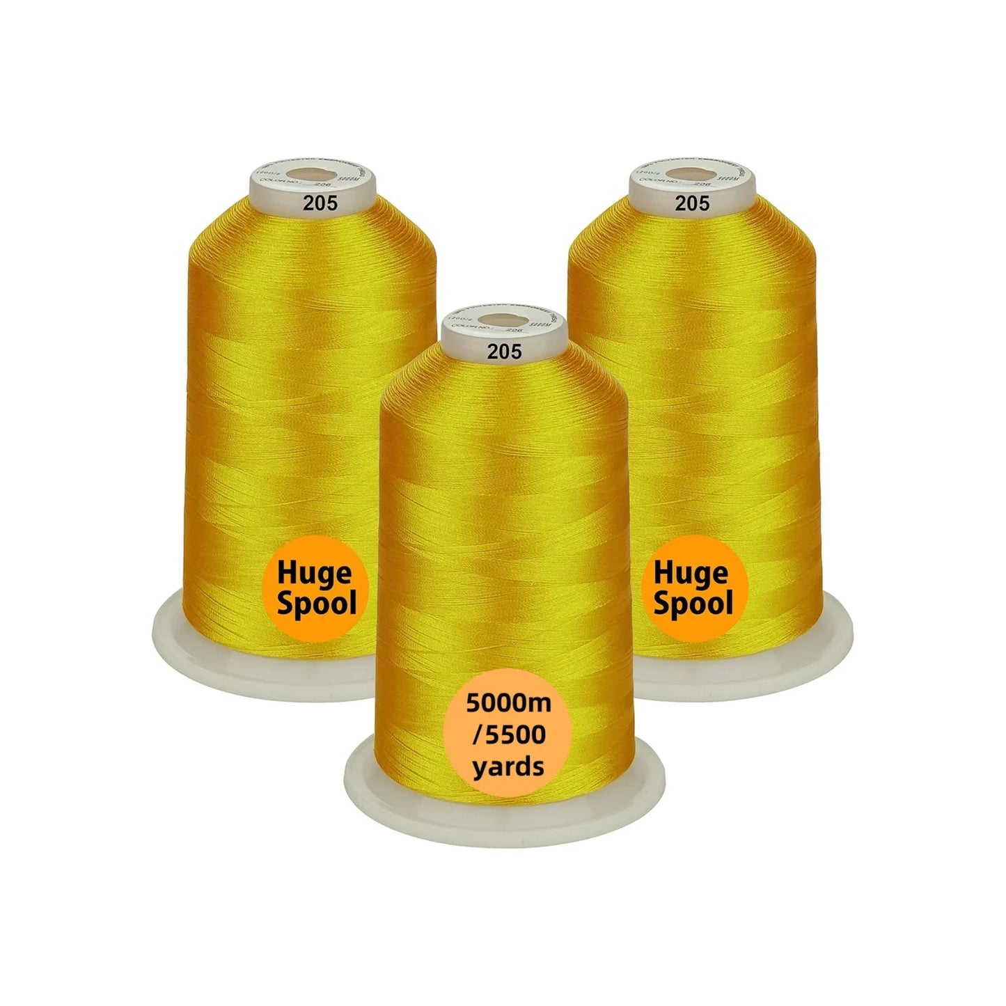 Set Ață De Brodat 3 Bobine - 5000 m, Opțiuni Multiple De Culori