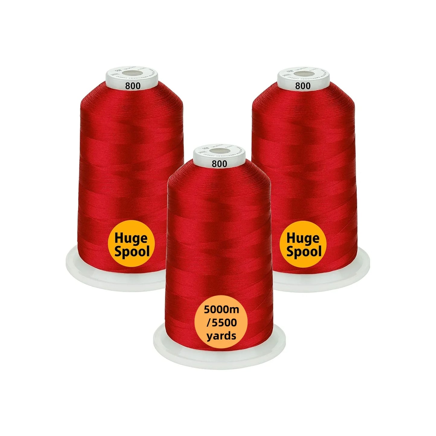 Set Ață De Brodat 3 Bobine - 5000 m, Opțiuni Multiple De Culori