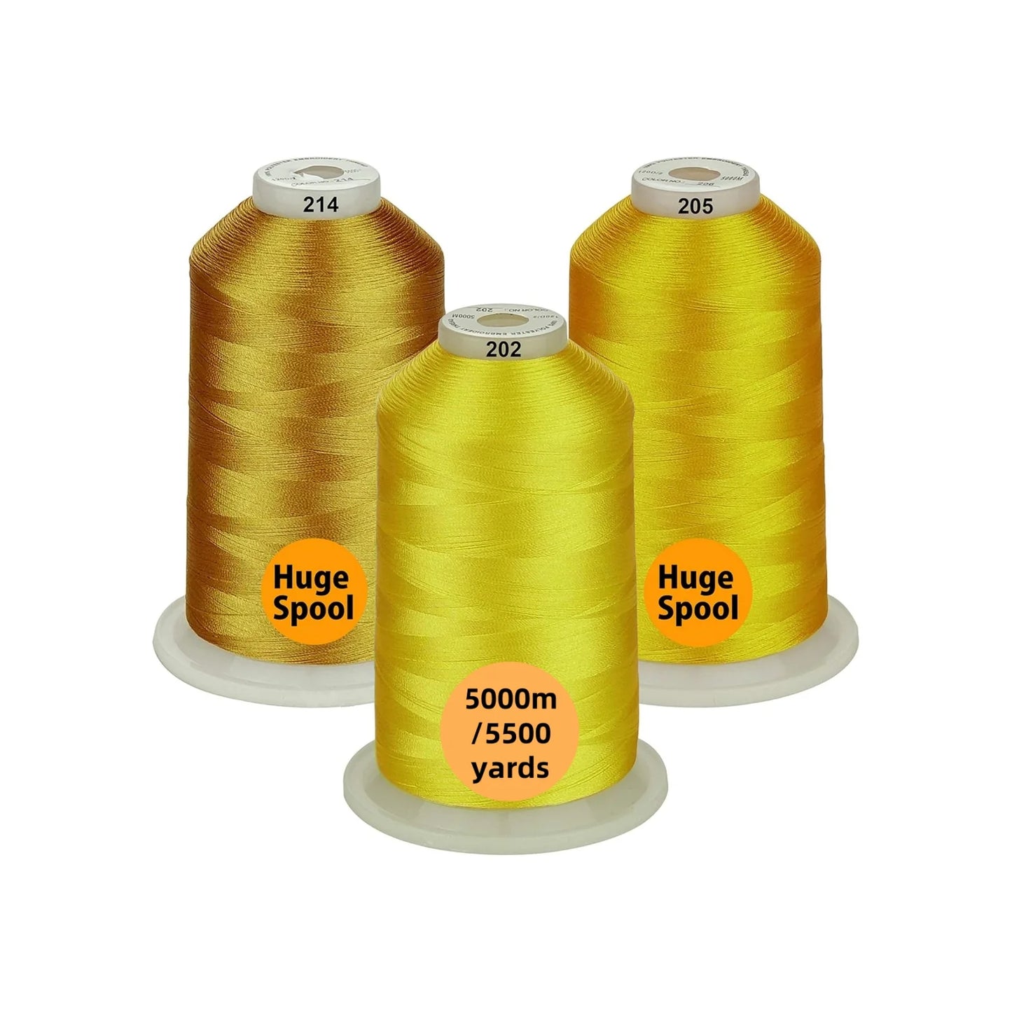 Set Ață De Brodat 3 Bobine - 5000 m, Opțiuni Multiple De Culori