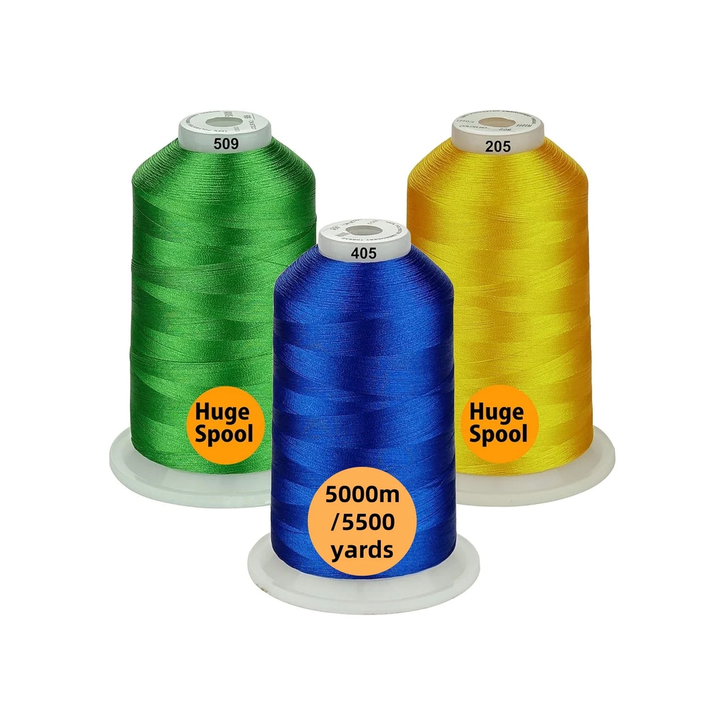 Set Ață De Brodat 3 Bobine - 5000 m, Opțiuni Multiple De Culori