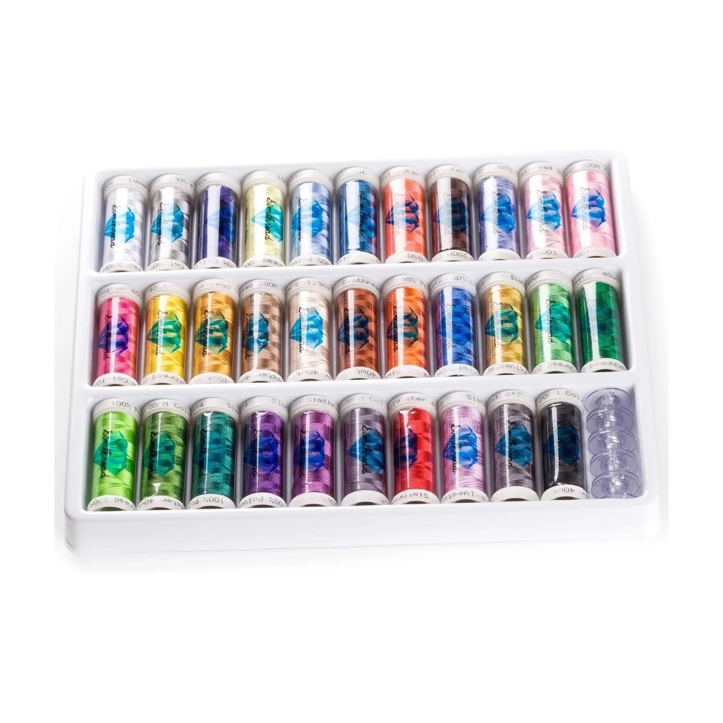 Set Ață De Brodat 32 Bobine - 300 m, Multicolor