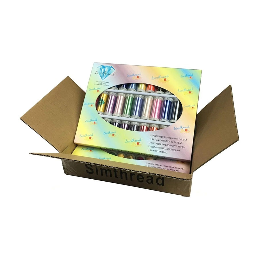 Set Ață De Brodat 63 Bobine - 300 m, Multicolor