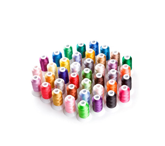 Kit Ață De Brodat 40 Bobine - 500/1000m Multicolor