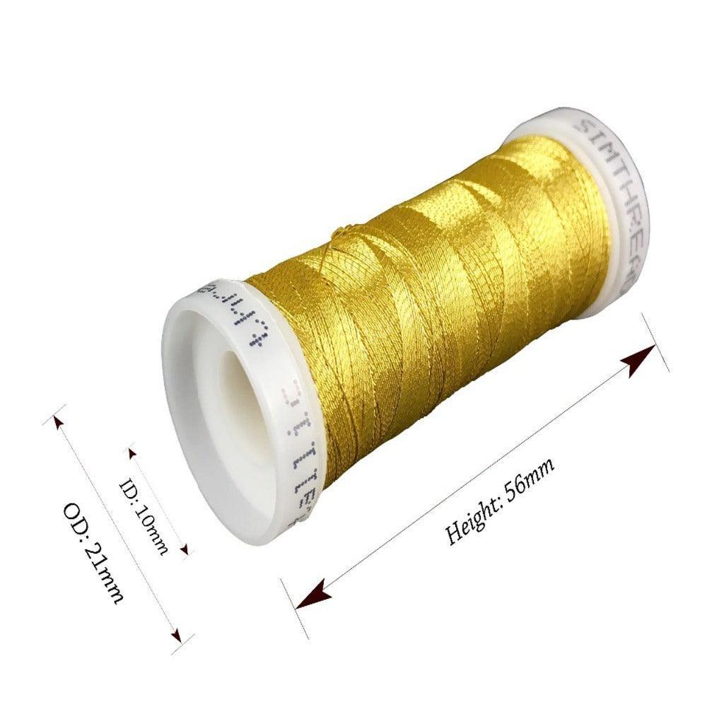 Set Ață De Brodat 32 Bobine - 180 m, Culori Metalice