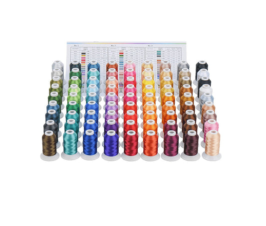 Set Ață De Brodat 80 Bobine - 1000 m, Culori Janome