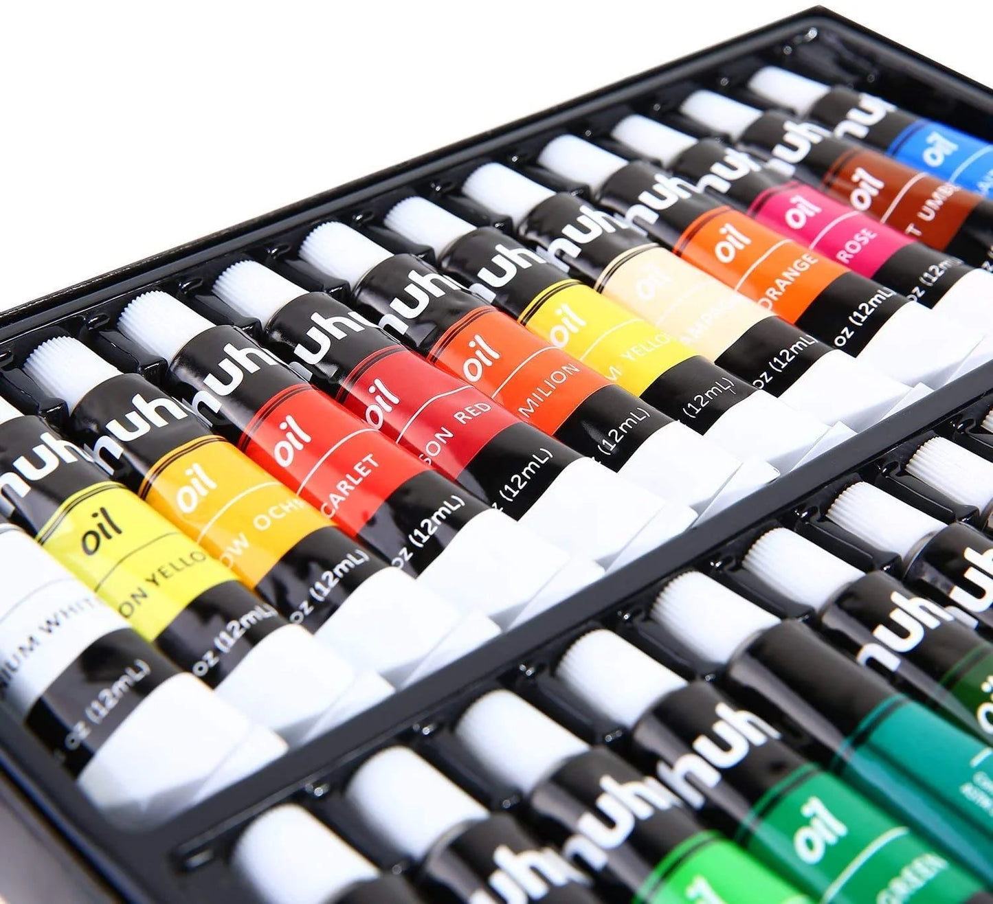 Ohuhu Set 24 Acuarele Ulei 12 ml/Tub Multicolor Y30-80700-04