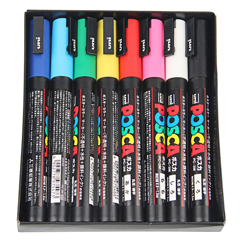 Posca Paint Marker 8 PC-3M Basic Set