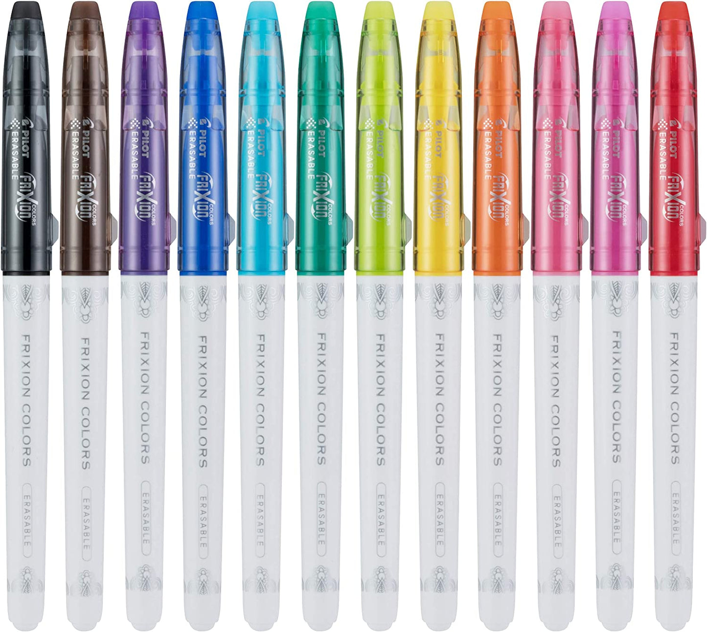 Pilot FriXion Colors Set de 12markere de marcat sau sters, cu varf indraznet, multicolor