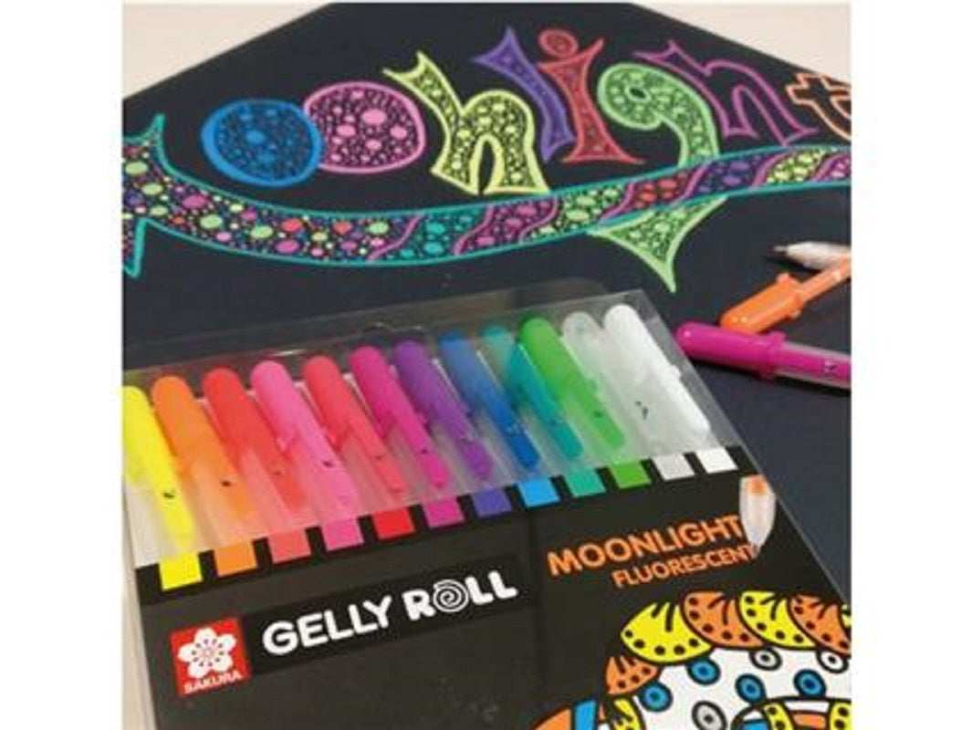 Sakura Set 12 Pixuri Sakura Gelly Roll Moonlight Fluorescent
