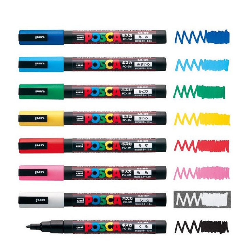 Posca Paint Marker 8 PC-3M Basic Set