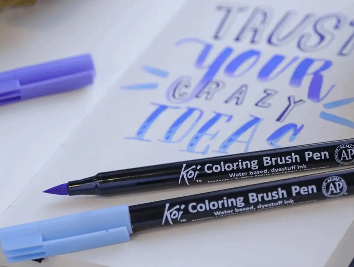 Sakura Set 6 Carioci Tip Pensula Sakura Koi Color Brush, Culori Galaxy