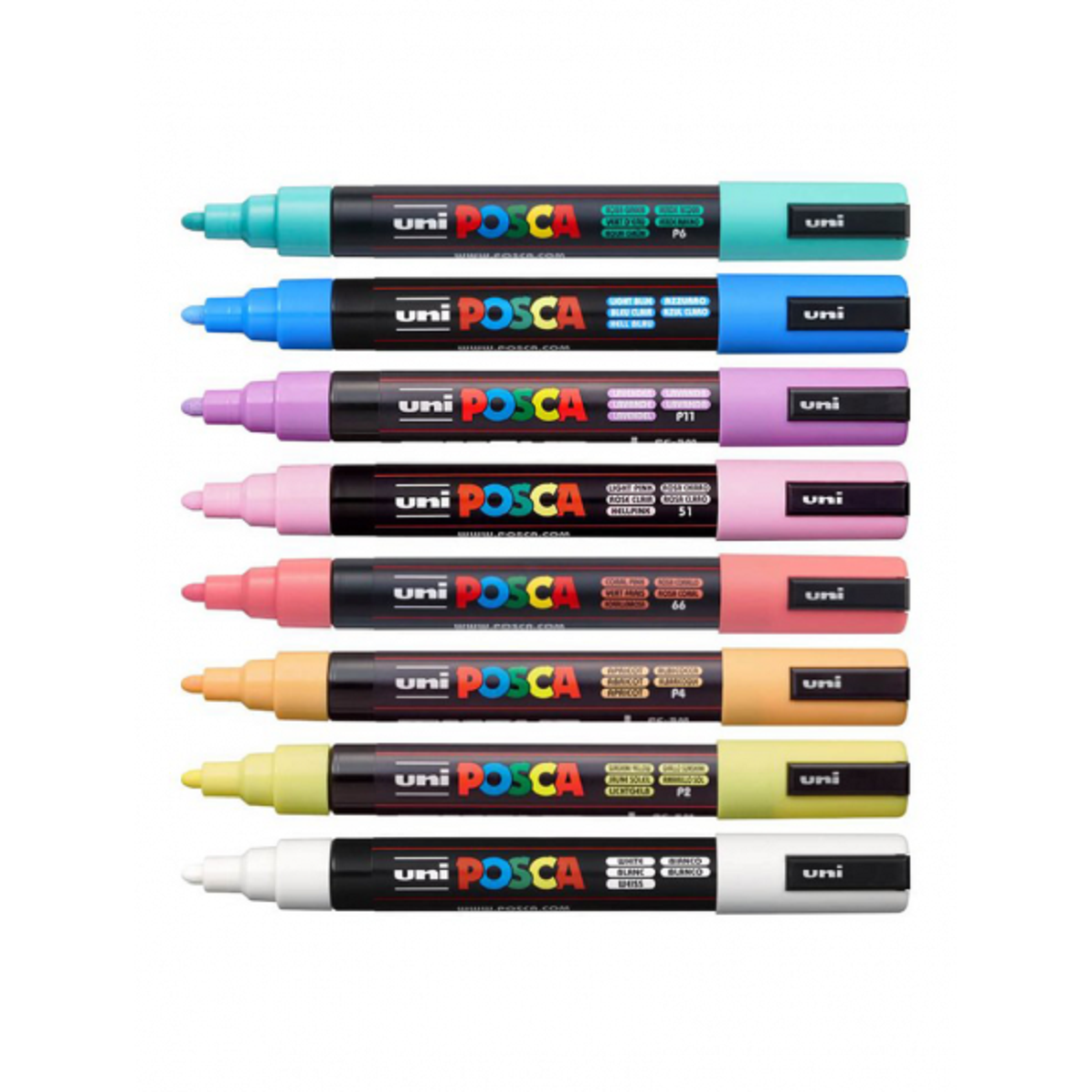 Posca Paint Marker 8 Culori PC-5M Pastel Set