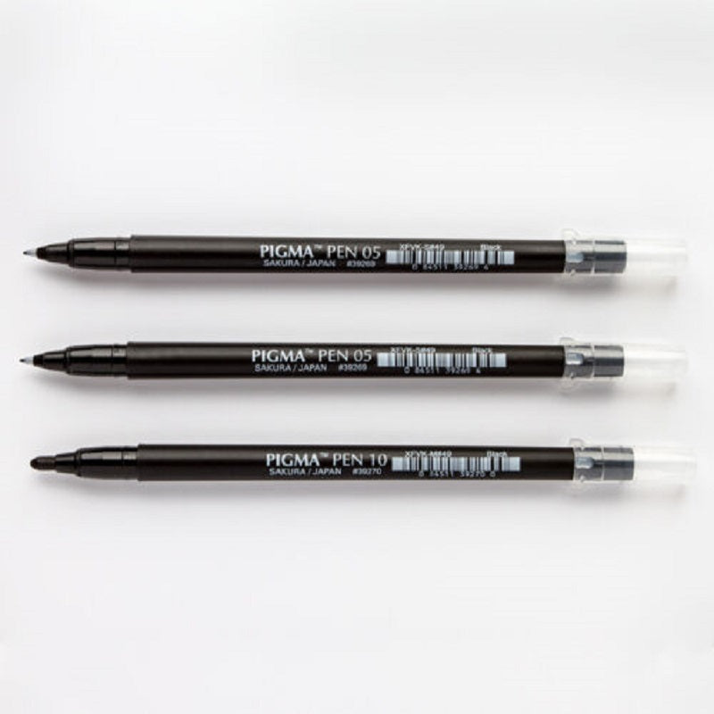 Sakura Set 3 Markere Sakura Pigma Professional Pen Black