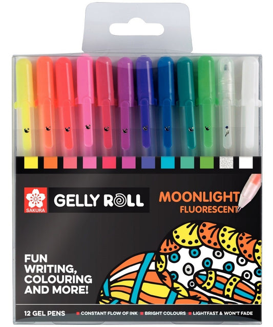 Sakura Set 12 Pixuri Sakura Gelly Roll Moonlight Fluorescent